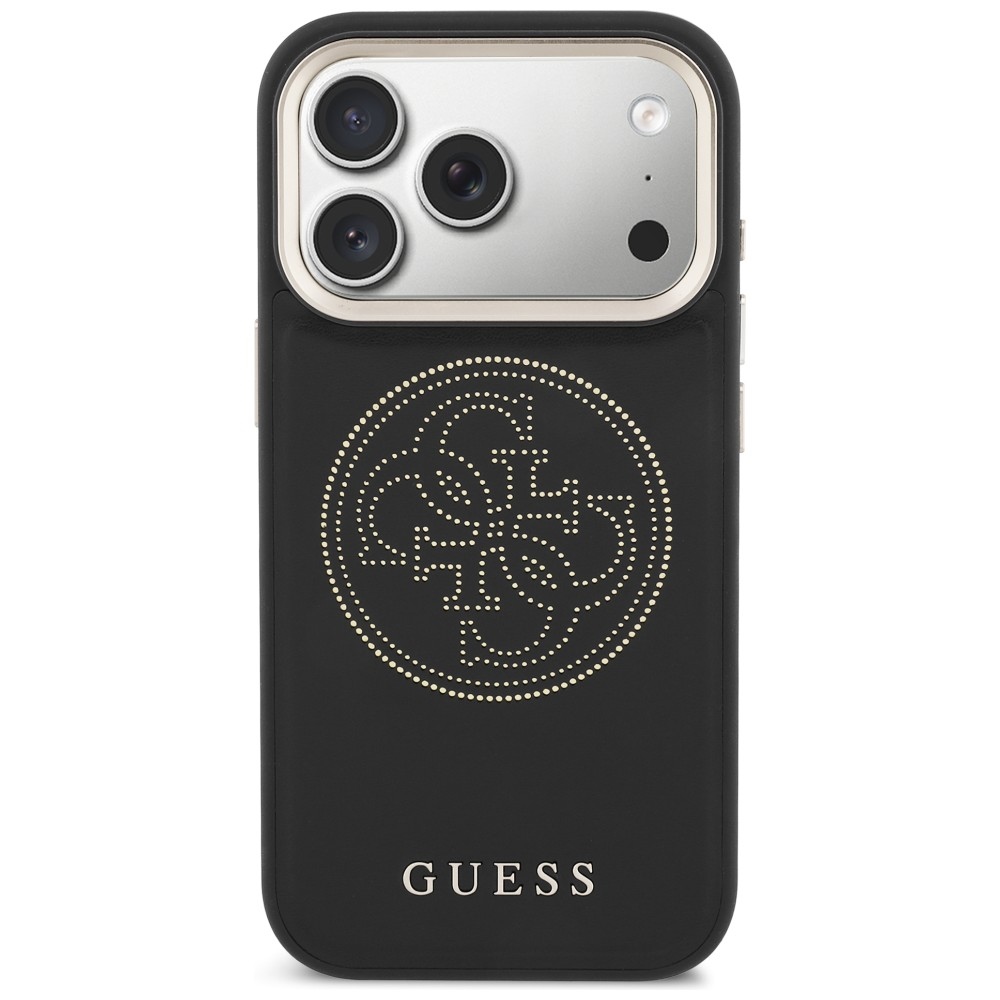 Guess perēts 4G MagSafe vāciņš iPhone 17 Pro Max – melns | Phone Case Cover (1)