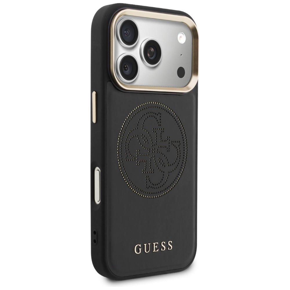 Guess perēts 4G MagSafe vāciņš iPhone 17 Pro Max – melns | Phone Case Cover (2)