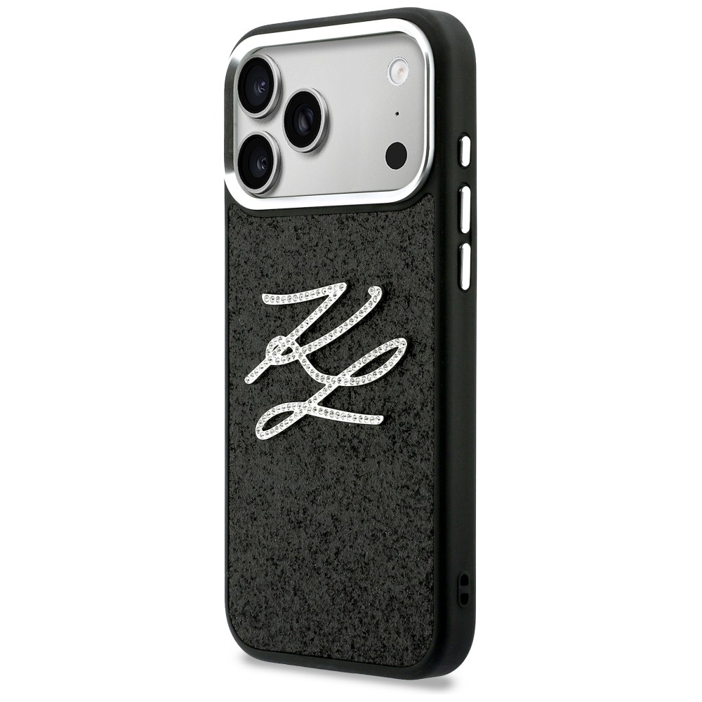 Karl Lagerfeld IML Glitter KL Diamond Logo vāciņš iPhone 17 Pro Max – melns | Phone Case Cover (0)