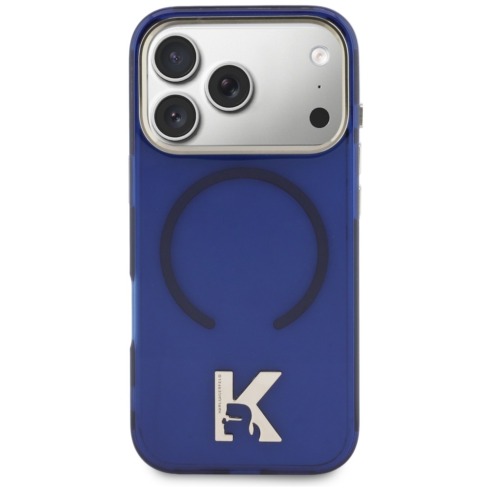 Karl Lagerfeld IML K Head Logo MagSafe vāciņš ar MagSafe iPhone 17 Pro Max – zils | Phone Case Cover (1)