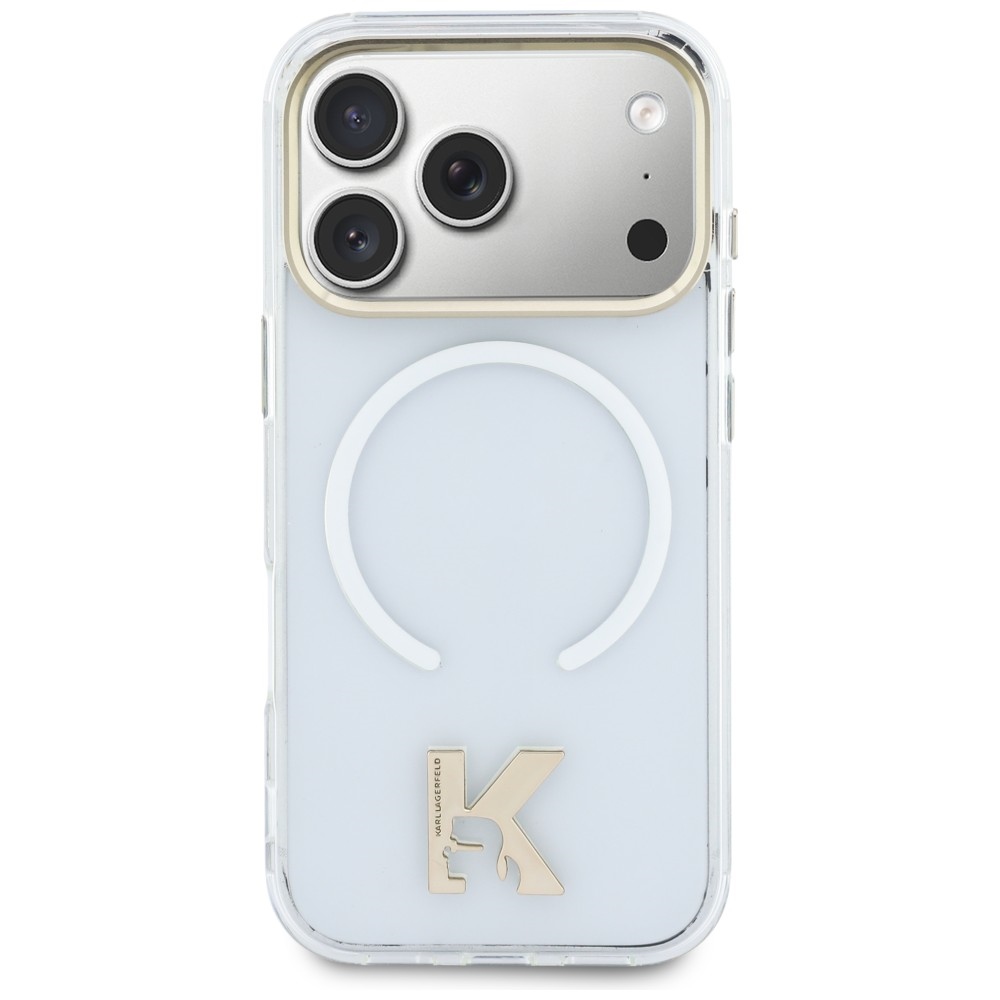 Karl Lagerfeld IML K galvas logotipa MagSafe vāciņš iPhone 17 Pro Max – caurspīdīgs | Phone Case Cover (1)