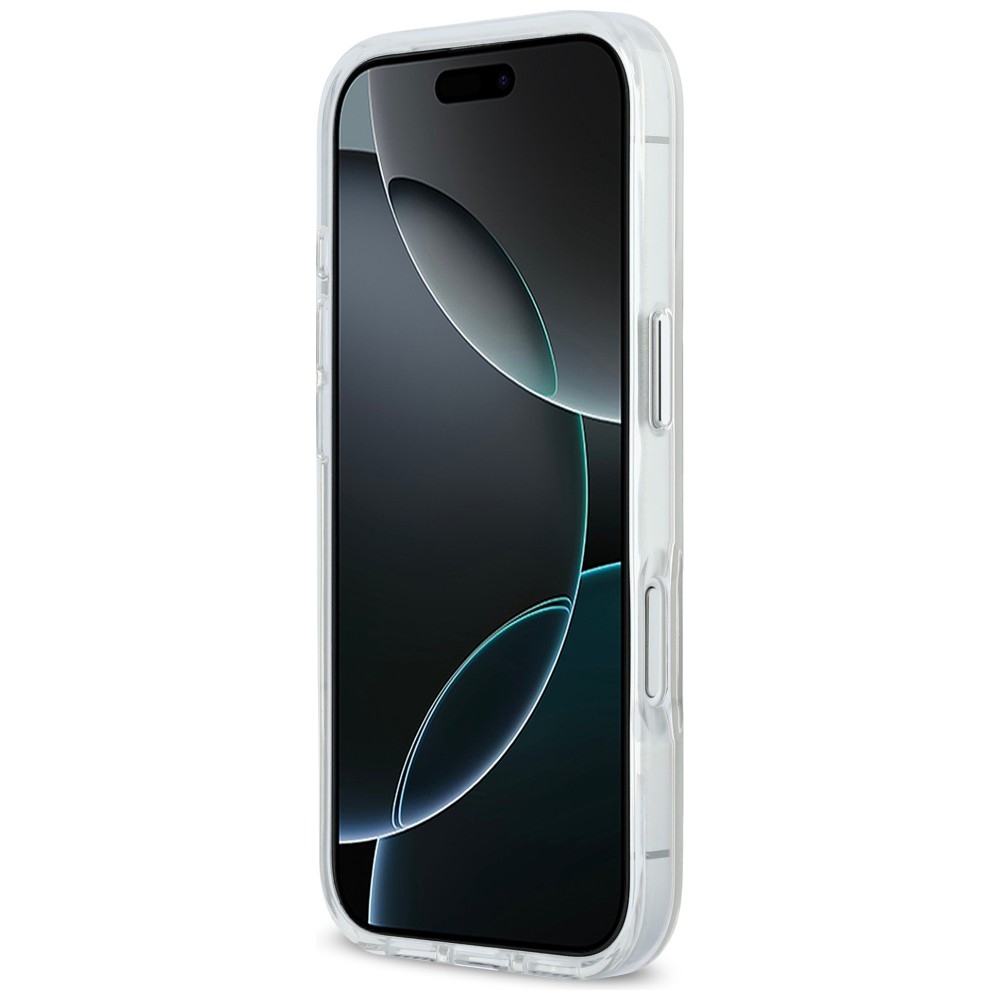 Karl Lagerfeld IML Karl & Choupette Peekaboo Logo MagSafe MagSafe vāciņš iPhone 17 Pro Max telefonam – balts |... (3)