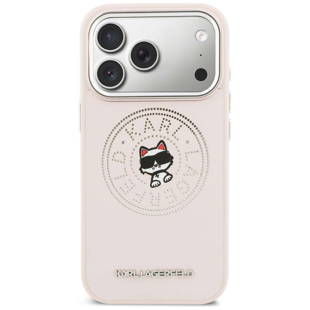 Karl Lagerfeld Point & Choupette Sketch MagSafe Maciņš ar MagSafe iPhone 17 Pro Max telefonam – rozā | Phone Case... (1)