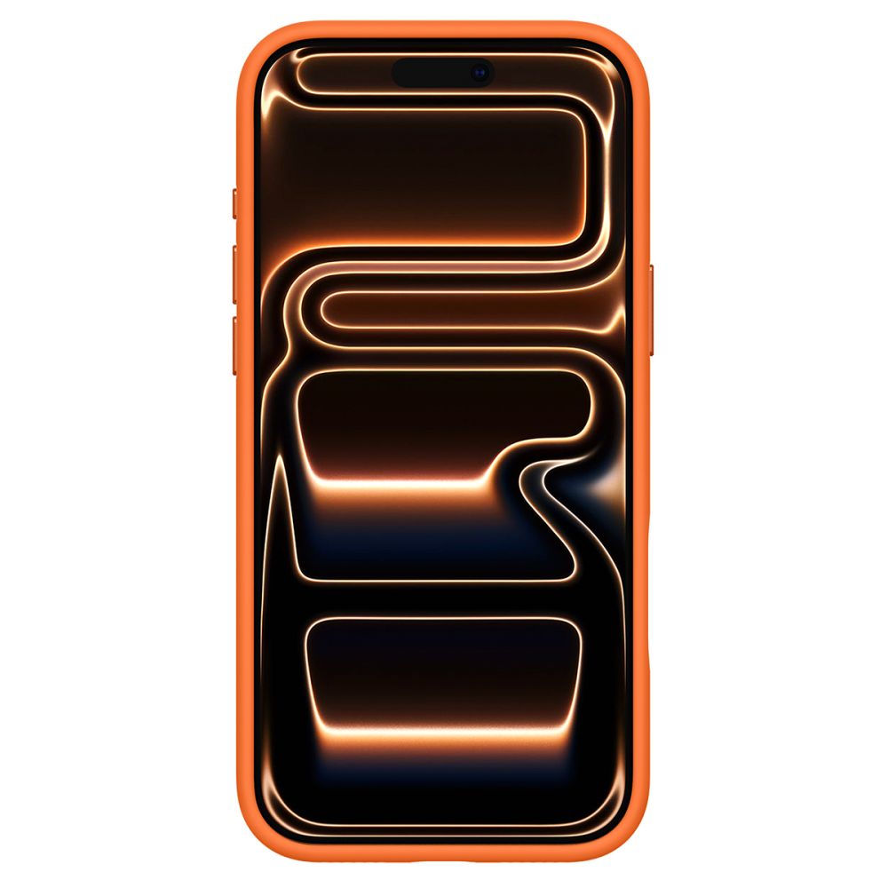 Spigen Silicone Fit Mag MagSafe vāciņš iPhone 17 Pro Max telefonam – oranžs | Phone Case Cover (2)