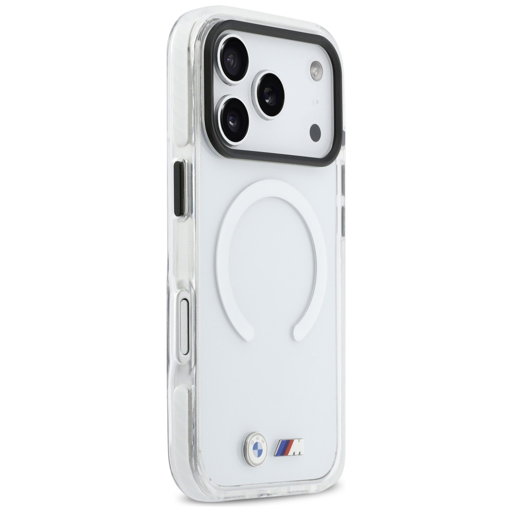 BMW M IML triecienizturīgs caurspīdīgs Maciņš ar metāla logotipiem un MagSafe iPhone 17 Pro Max | Phone Case Cover (2)