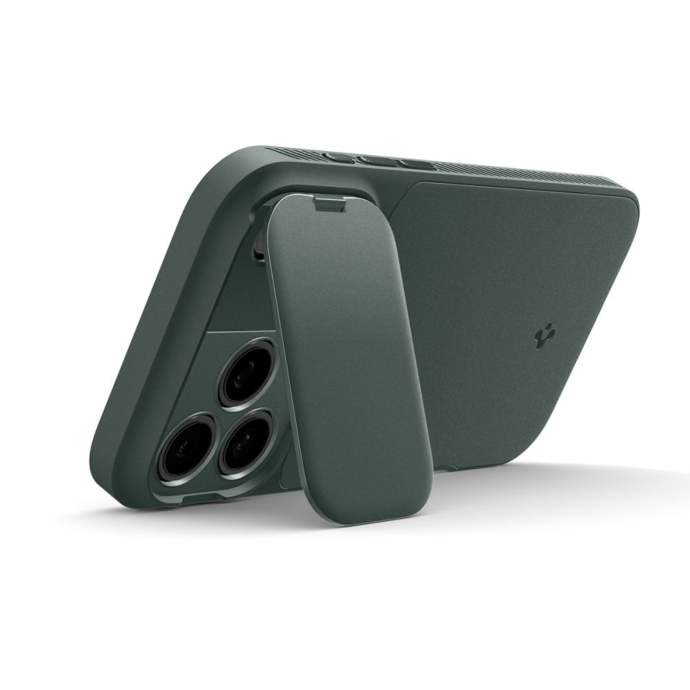 Spigen Optik Armor MagSafe Vāciņš iPhone 17 Pro Max Telefonam - Zaļš | Camera Cover (2)
