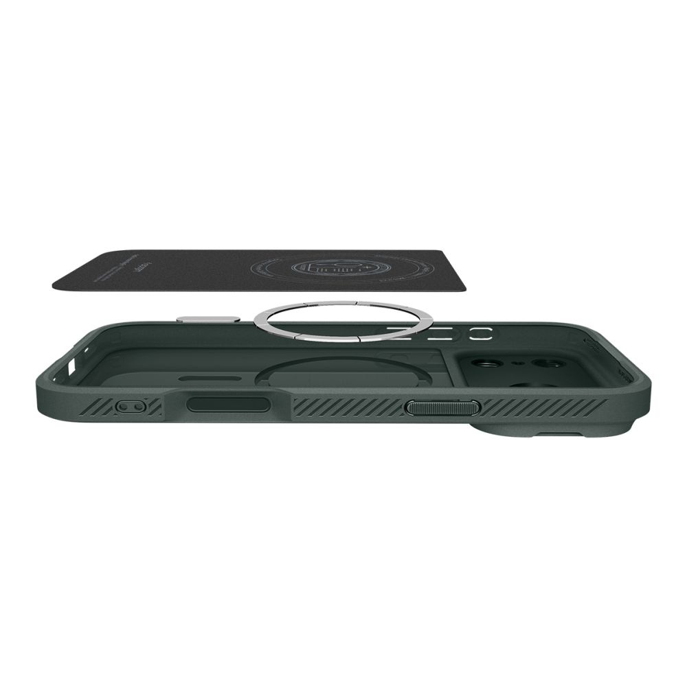 Spigen Optik Armor MagSafe Vāciņš iPhone 17 Pro Max Telefonam - Zaļš | Camera Cover (3)