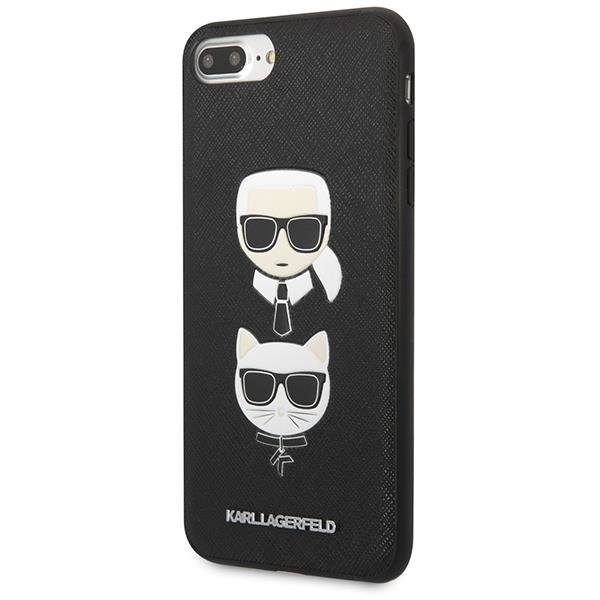 Apple iPhone 7 8 Plus 5.5" Karl Lagerfeld Saffiano Karl&Choupette Head Case Cover, Black | Telefona Maciņš Vāks... (0)
