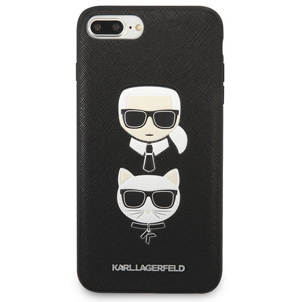 Apple iPhone 7 8 Plus 5.5" Karl Lagerfeld Saffiano Karl&Choupette Head Case Cover, Black | Telefona Maciņš Vāks... (1)