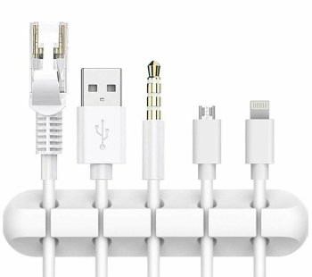 Kabeļu organizators balts | Cable organizer white
