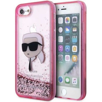 Apple iPhone 8 / 7 / SE (2020) (2022) 4.7" Karl Lagerfeld Glitter Karl Head Case Cover (KLHCI8LNKHCP), Pink | Telefona...
