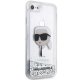 Apple iPhone 8 / 7 / SE (2020) (2022) 4.7\" Karl Lagerfeld Glitter Karl Head Case Cover (KLHCI8LNKHCH), Silver |...