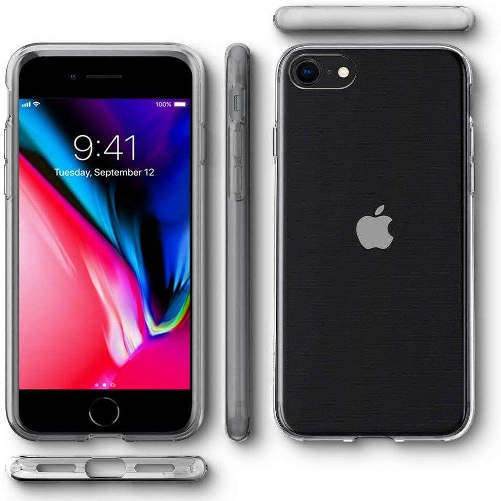 Apple iPhone 7 / 8 / SE (2020) (2022) 4.7" Spigen Liquid Crystal TPU Case Cover, Transparent | Telefona Maciņš Vāks... (0)