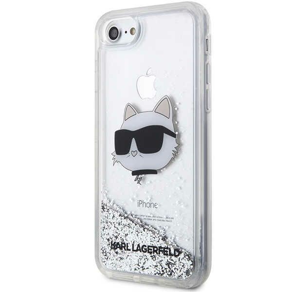Apple iPhone 8 / 7 / SE (2020) (2022) 4.7" Karl Lagerfeld Glitter Choupette Head Case Cover (KLHCI8LNHCCS), Silver |... (0)