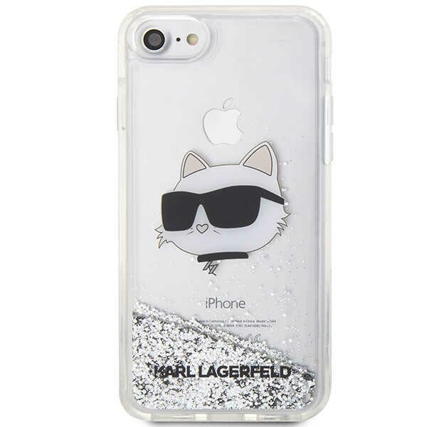 Apple iPhone 8 / 7 / SE (2020) (2022) 4.7" Karl Lagerfeld Glitter Choupette Head Case Cover (KLHCI8LNHCCS), Silver |... (1)
