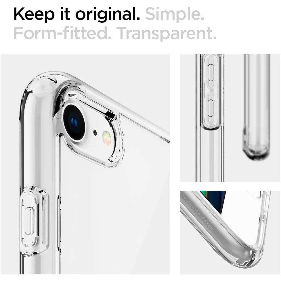 Apple iPhone 7 / 8 / SE (2020) (2022) 4.7" Spigen Ultra Hybrid Case Cover, Crystal Clear | Telefona Vāciņš Maciņš... (1)