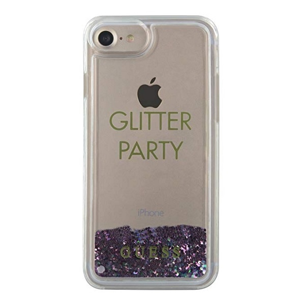 Apple iPhone 8 / 7 / SE (2020) (2022) 4.7" Guess Liquid Glitter Party Case Cover (GUHCP7GLUQPU), Purple | Telefona... (0)