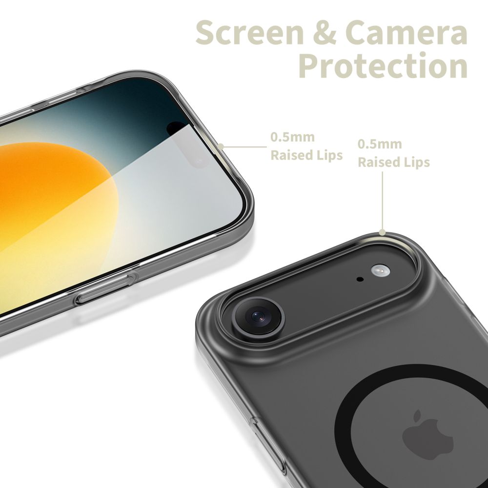 Tech-Protect MagFlex MagSafe vāciņš iPhone 17 Air - Matēts melns | Phone Case Cover (2)