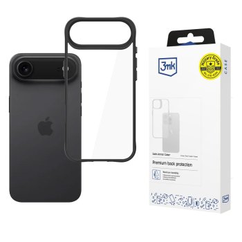 3mk Satin Armor Case+ iPhone 17 Air - Caurspīdīgs Melns | Phone Case Cover