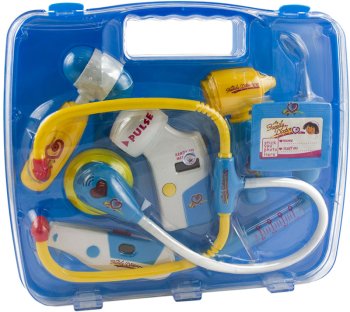Ārsta daktera bērnu spēļu rotaļu piederumu komplekts, Zils | Doctors Kit