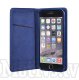Apple iPhone XS Max 6.5\" Magnet TPU Book Case Cover - Blue, vāciņš ar gumijas turētāju un kabatu