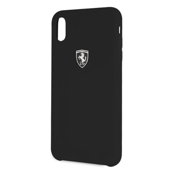 Ferrari Hardcase FEOSIHCI65BK iPhone Xs Max black/black Silicone Off track (1)