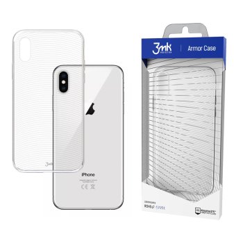 Apple iPhone XS Max 6.5" 3MK Clear Case Cover, Transparent | Caurspīdīgs Silikona Vāciņš Maciņš Apvalks Bampers