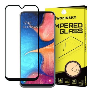5D Aizsargstikls Samsung Galaxy A20e 2019 (SM-A202F), Melns Pilna Pārklājuma (Tempered Glass)