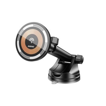 Dudao F12MAX+ automašīnas turētājs ar 15W bezvadu lādētāju, saderīgs ar MagSafe – melns