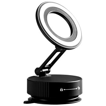 Magnētiskais auto telefona turētājs salokāms ar piesūcekni