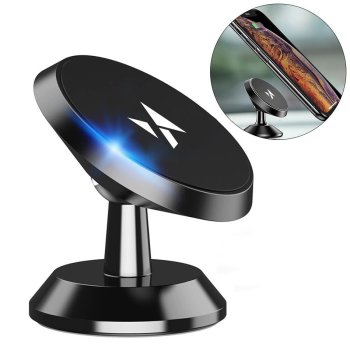 Wozinsky Magnētisks Līmējams Auto Telefona Turētājs, Melns | Vehicle Mount Magnetic Bracket Phone Holder for Dashboard, Black