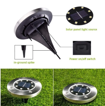 Dārza Nakts Zemē Iebūvējamas LED Lampas Apgaismojums ar Saules Bateriju 12 gb. | Outdoor Night Garden Floor... (0)