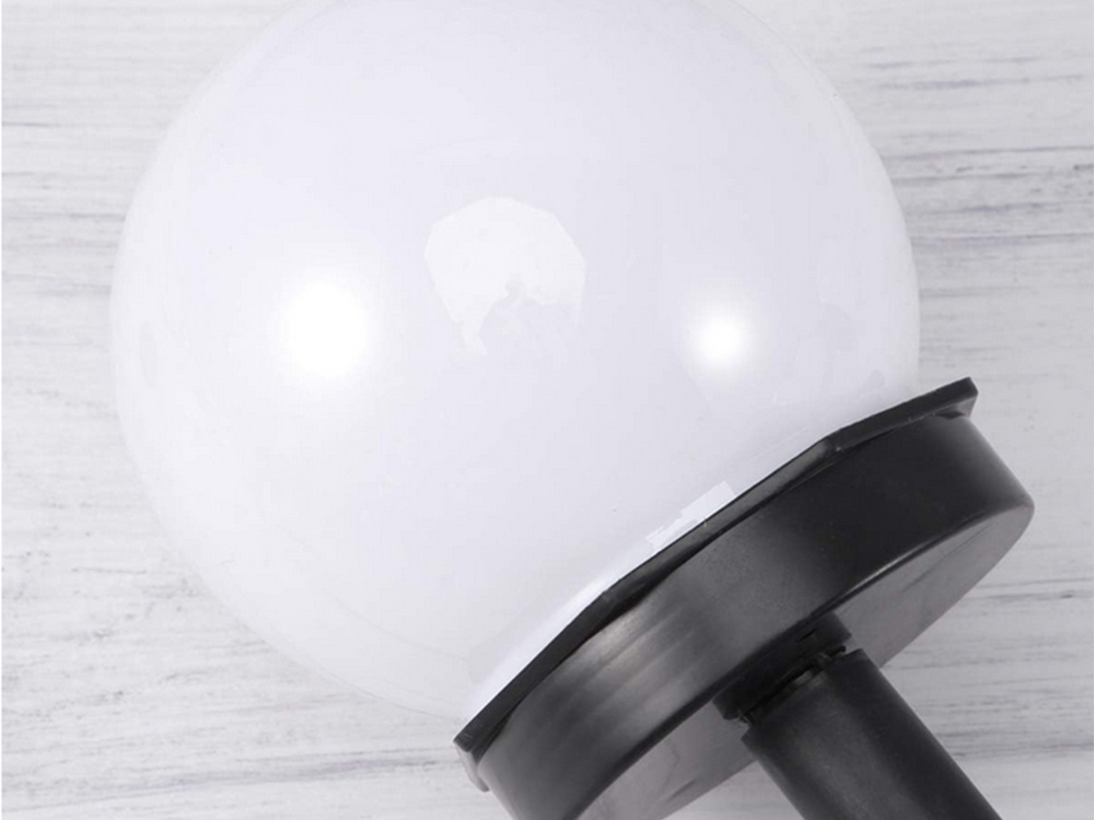 Saules dārza lampa bumba ar spicu, 10 cm, 4 gab., balta (2)