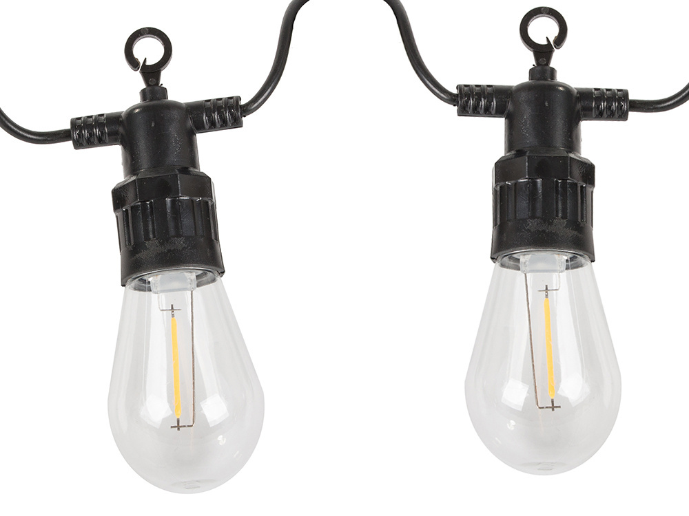 Dārza gaismas virtene ar 20 LED spuldzēm, silti balta (0)