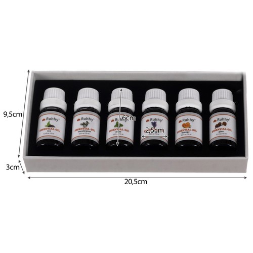 Ēterisko Eļļu Komplekts Aromaterapijai, 6x10ml | Aromatherapy Essential Oil Set (2)