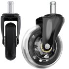 Krēsla Gumijas Riteņis ar Gultņiem 1 gab., 11mm | Rubber Chair Wheel with Bearings