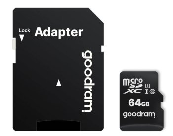 GOODRAM Memory MicroSD Card - 64GB with adapter UHS I CLASS 10 100MB/s | Atmiņas Karte