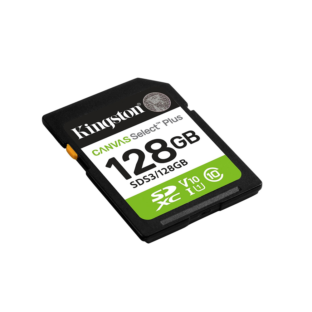Kingston Canvas Select Plus 128GB microSDXC atmiņas karte, melna (0)