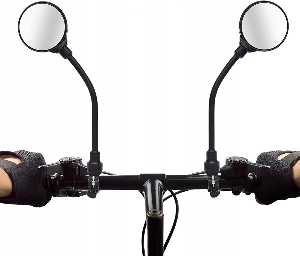 Velosipēda atpakaļskata spoguļi (stūrēm ar diametru 15-30mm), Komplekts no 2 gab. | Bicycle Rear View Mirrors (6)