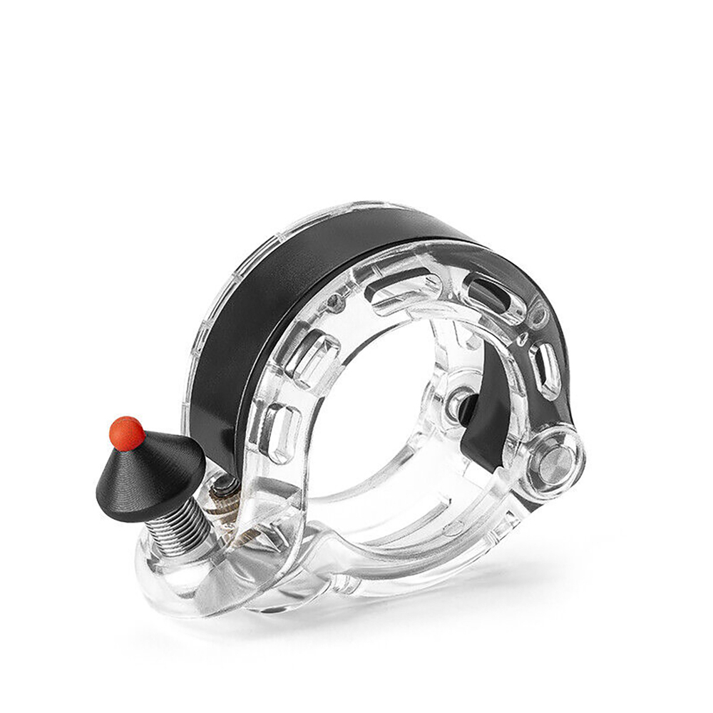 Rockbros 34210028002 Q-veida velosipēdu zvans - caurspīdīgs | Q-shaped bicycle bell transparent
