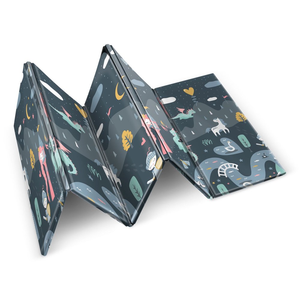 Izglītojošs salokāms bērnu putu paklājs 200x150x1cm Nukido NK-341 | Kids Folding Foam Mat (2)