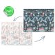Izglītojošs salokāms bērnu putu paklājs 200x150x1cm Nukido NK-341 | Kids Folding Foam Mat