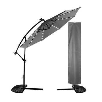 Dārza Saulessargs Lietussargs 3m ar LED Gaismām | Garden Umbrella