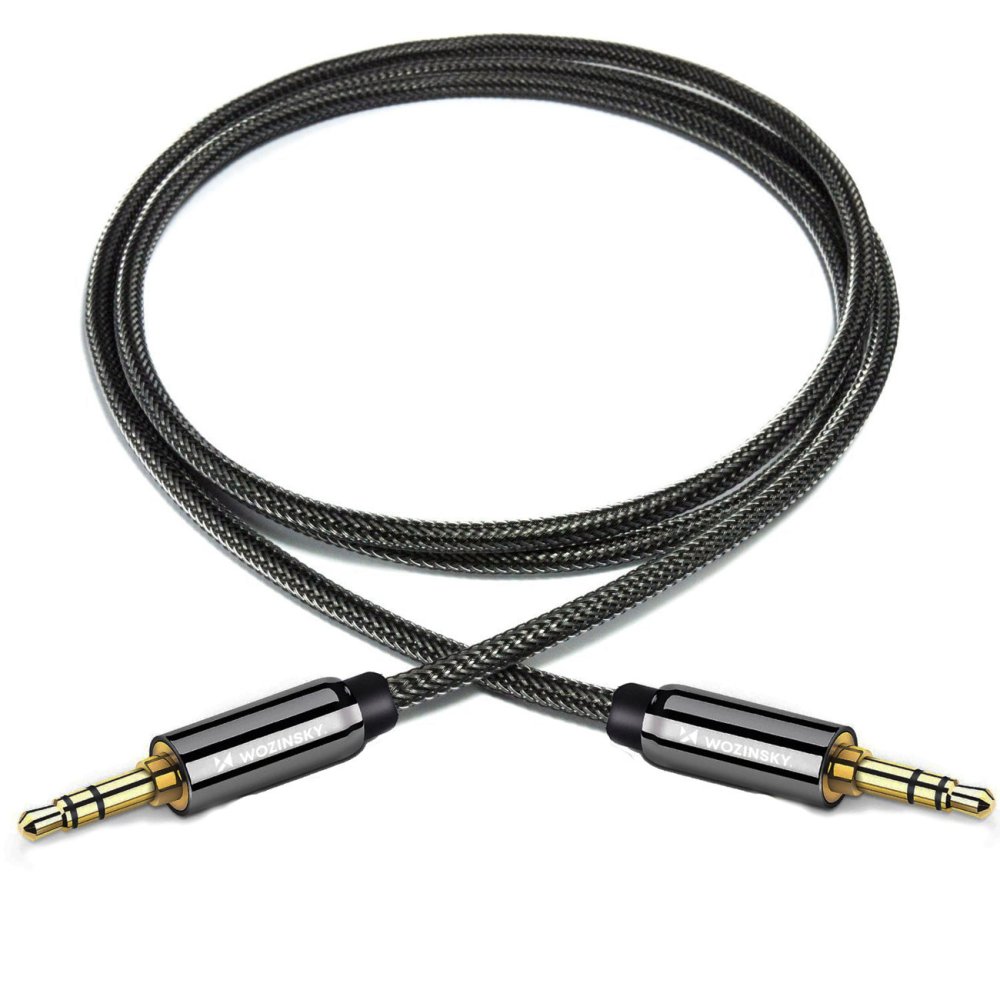 Wozinsky Mini Jack AUX Audio Cable 3.5mm, 3m, Black | Audio Vads Kabelis (1)