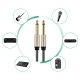 Ugreen Mono TS Jack Audio Cable 6.35mm, 5m, Black | Audio Vads Kabelis