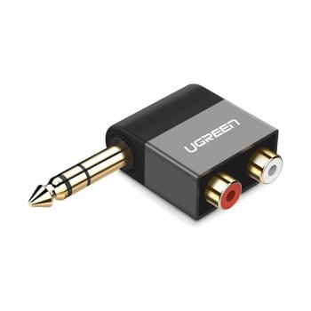 Ugreen AV147 6.35 Jack Male to 2 Female RCA (Cinch) Adapter | Audio Adapteris