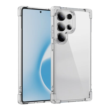 Samsung Galaxy S25 Ultra ( SM-S938 ) Anti-slip 4 Corners Shockproof Cover Case, Transparent | Telefona Vāciņš Maciņš Apvalks Bamperis