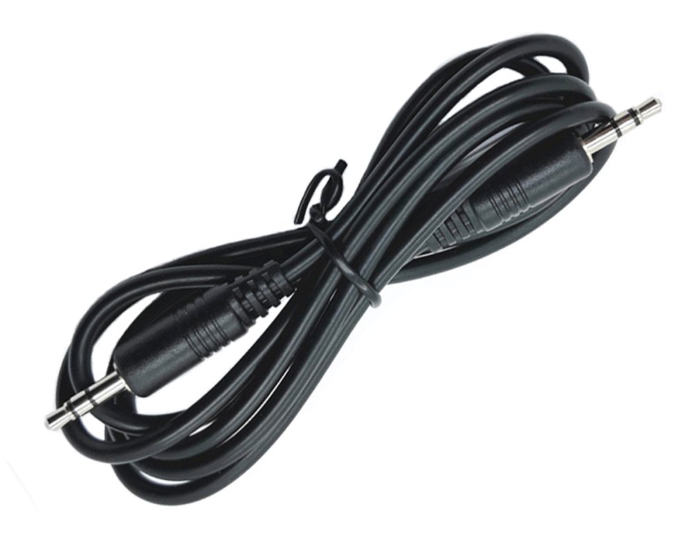 Audio Cable Mini-Jack 3,5mm (Aux to Aux) 1m, Black | Audio Vads Kabelis (1)