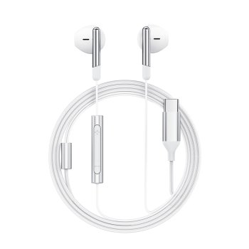 Acefast L3 vadu USB‑C austiņas ar mikrofonu – baltas