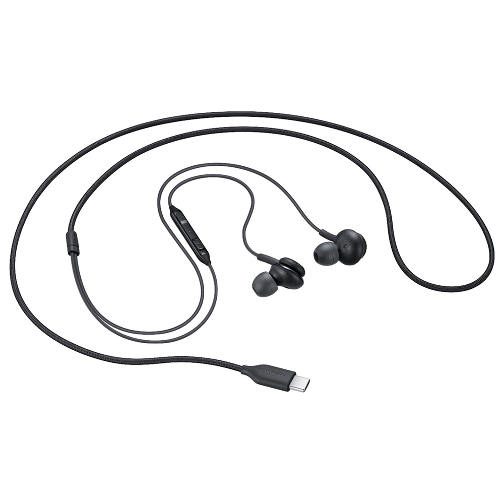 Samsung EO‑IC100BBE USB‑C stereo Hi‑Fi vadu austiņas (OOB Bulk – aizstājējiepakojums) – melnas (1)